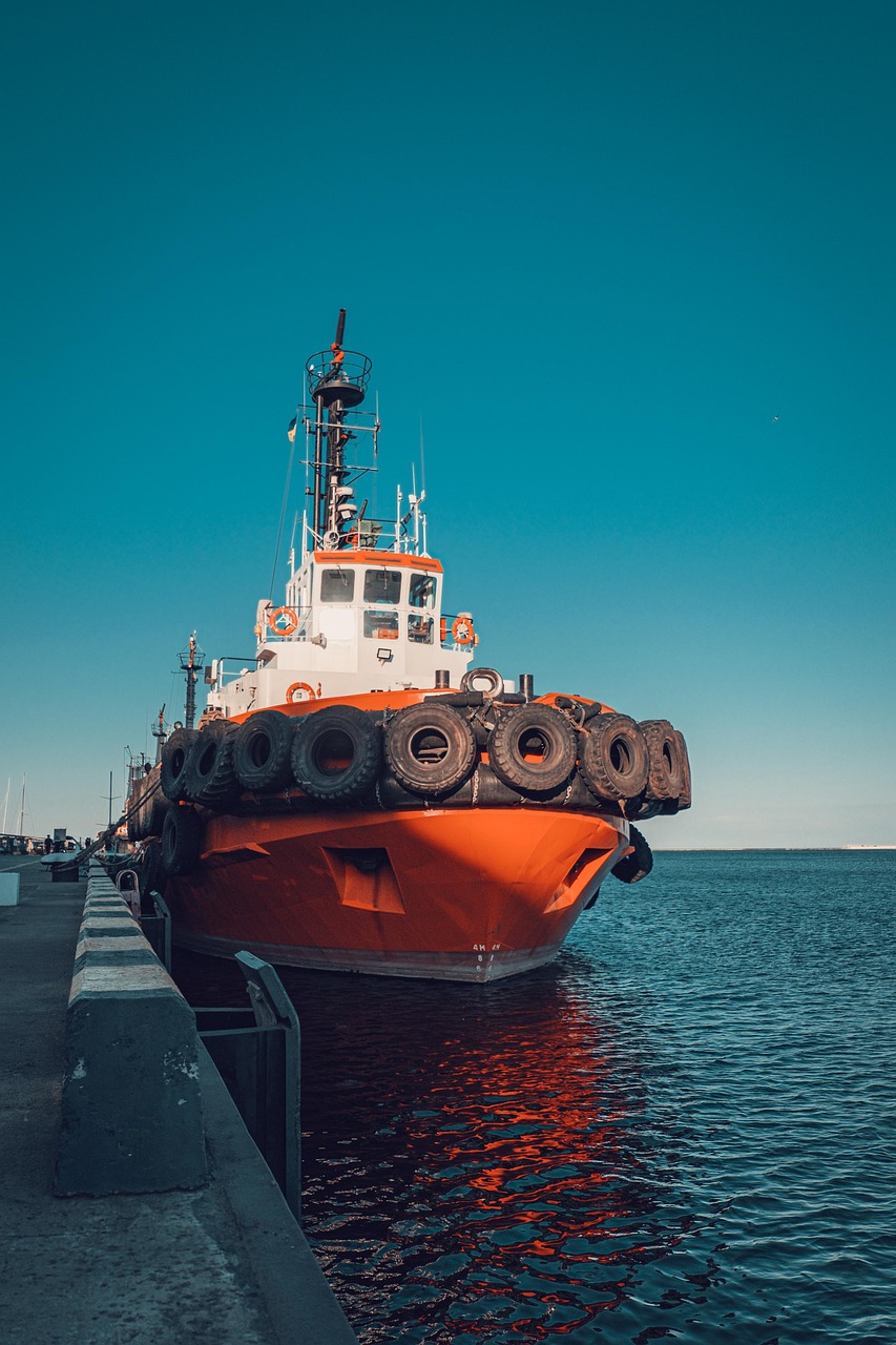 tugboat, port, sea, tug, ship, vessel, freight, cargo, barge, marine, nature, nautical, maritime, transportation, transport, bay, ocean, water, harbor